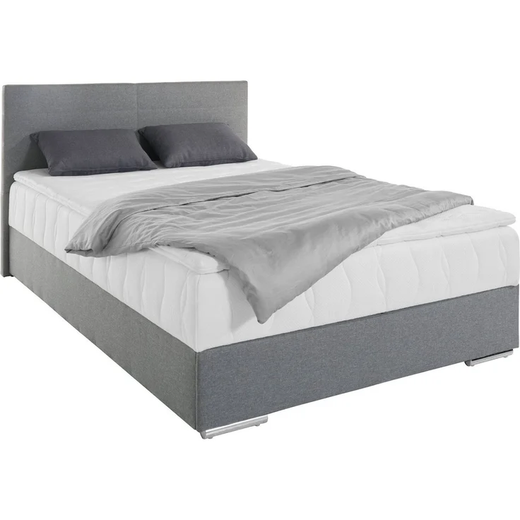 COTTA Boxbett TOM, Stauraumbett mit Bettkasten & 5-Zonen-TFK-Matratze H3, Komfortschaumtopper, Struktur-oder Karostoff, 90/120/140 cm x 200 cm – Bild 2