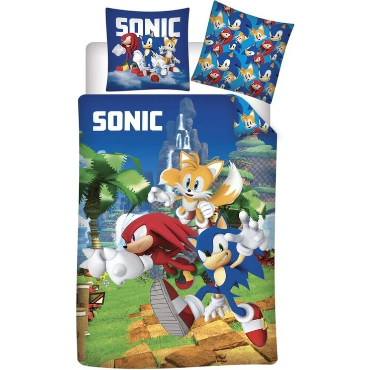 BrandMac Bettwäsche Sonic the Hedgehog - Wende-Bettwäsche im Doppelpack, 135x200 & 80x80, Baumwolle, 100% Baumwolle – Bild 2