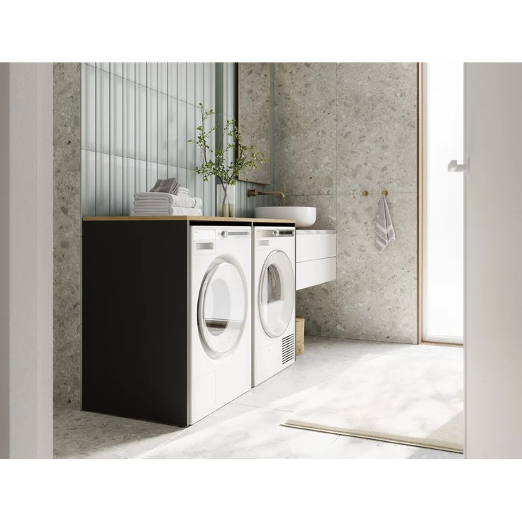 Platan Room Waschmaschinenumbauschrank DORA Waschmaschinenschrank 130 cm breit Überbauschrank Waschmaschine oder Wäschetrockner Schrank für Bad – Bild 3