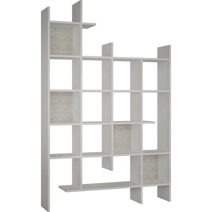 Bücherregal, 'Manco', 188 x 25,5 x 122, Weiß – Bild 2