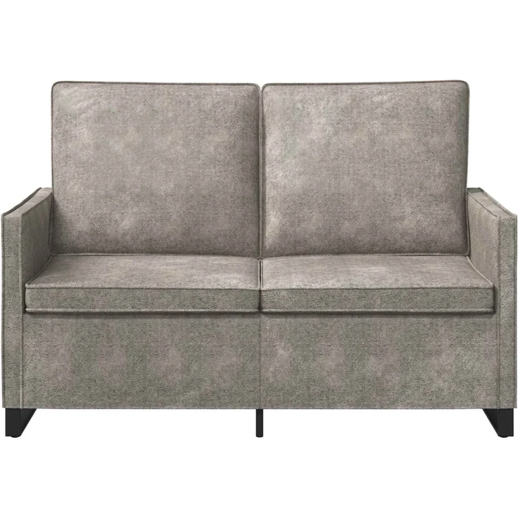 vidaXL 2-Sitzer Sofa Hellgrau 130 x 81 x 82 cm Kunstwildleder 42040992 – Bild 2