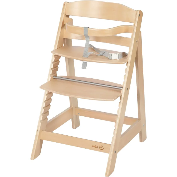 roba Treppenhochstuhl 'Sit Up III' - mitwachsender Hochstuhl bis zum Jugendstuhl - Holz natur