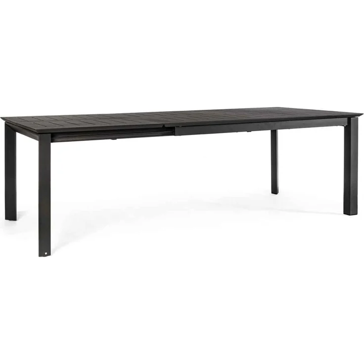 Gartentisch Ronoko Aluminium, modern ausziehbar, anthrazit, für 8-10 Personen, Outdoor – Bild 2