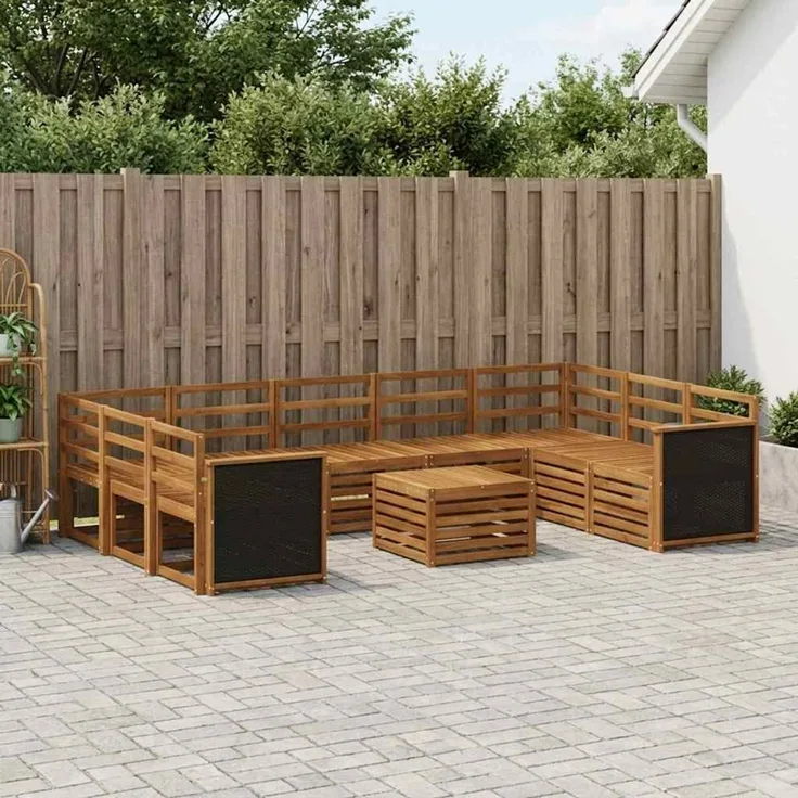 vidaXL Sofagarnituren Massivholz Akazie 3384850