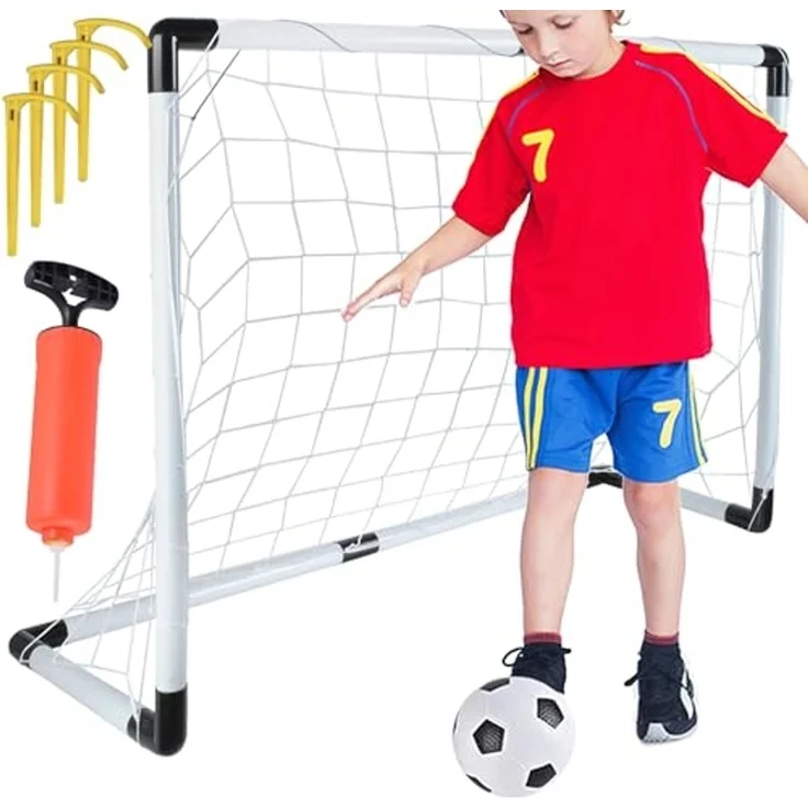 Trizand Fußballtor + grau + Pumpe 23459 – Bild 1