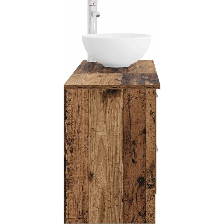vidaXL Badezimmerschrank-Set 2 stk. Altholz 79,5 x 35 x 80 cm 3403870 – Bild 5