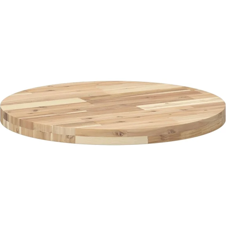 vidaXL Tischplatte Rund Ø60x4 cm Massivholz Akazie 4008690 – Bild 7
