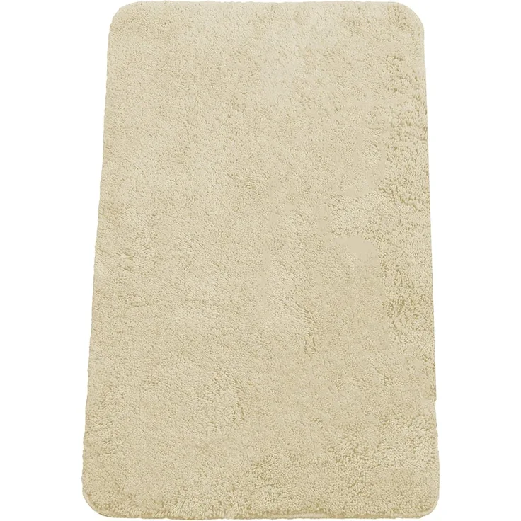 Brandsseller Badematte 50x80 cm Badteppich Badvorleger Badezimmerteppich Duschvorleger Beige