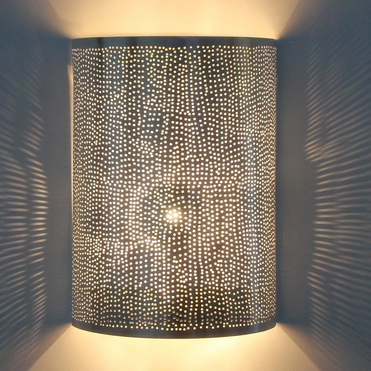 Marokkanische Silber-Wandlampe Yakut – Bild 4