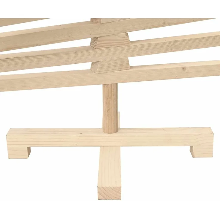 vidaXL Weihnachtsbaum Holz zum Schmücken 120 cm Massivholz Kiefer 357995 – Bild 10