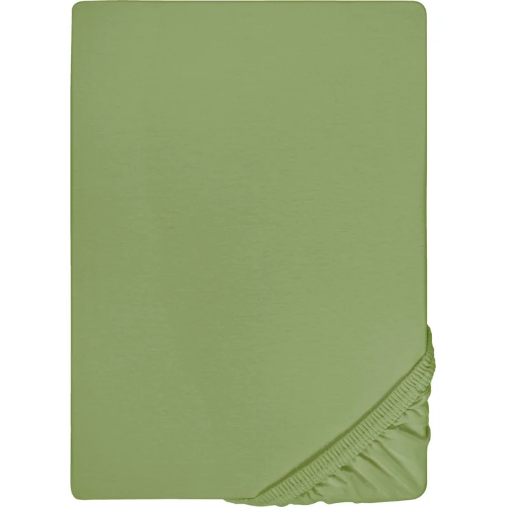 biberna Feinjersey-Spannbetttuch 0077144, fichte, 1x 180x200 cm - 200x200 cm – Bild 5