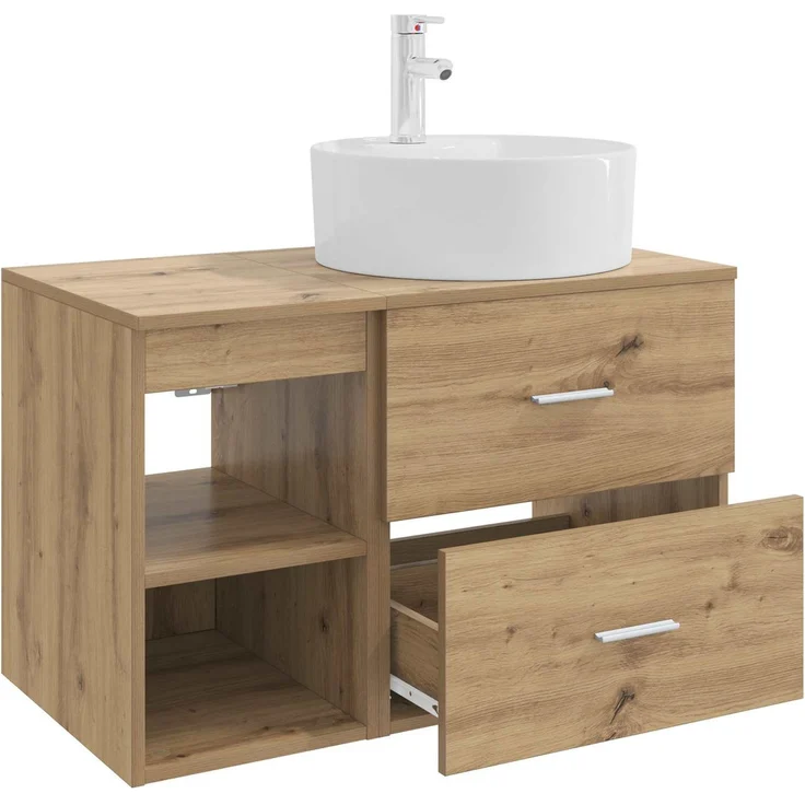 vidaXL Badezimmerschrank-Set 2 stk. Artisan-Eiche 79,5 x 44,5 x 76 cm 3403911 – Bild 4