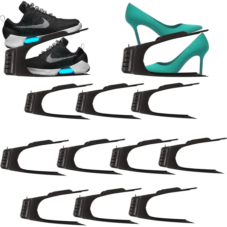 HAC24 Schuhregal Schuhe Organizer Aufbewahrung Schuhhalter Schuhstapler Schuhorganizer, 10-tlg, Platzsparend – Bild 1