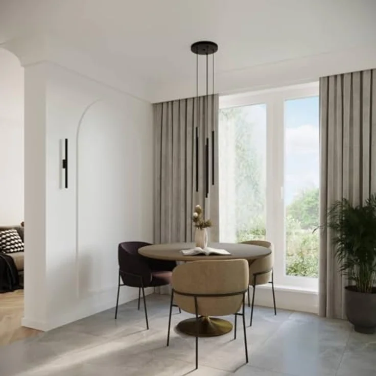 Sollux Lighting Pastelo 2 Pendelleuchte, modern schwarz, 2 Lichtquellen, aus Stahl, Höhe 118 cm, ideal für Wohnzimmer und Schlafzimmer – Bild 3