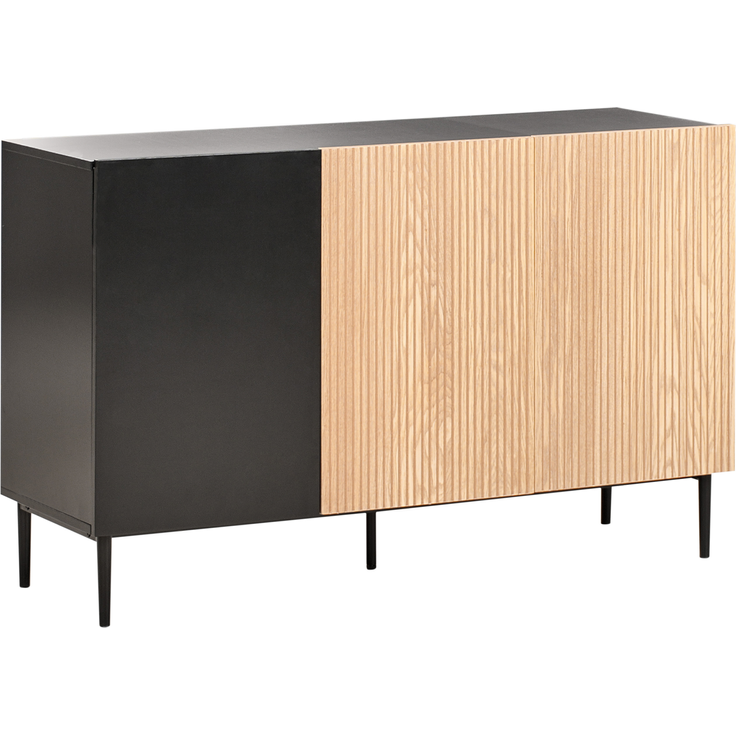 Schrank BLYTHE Naturfarbene Esche Schwarz