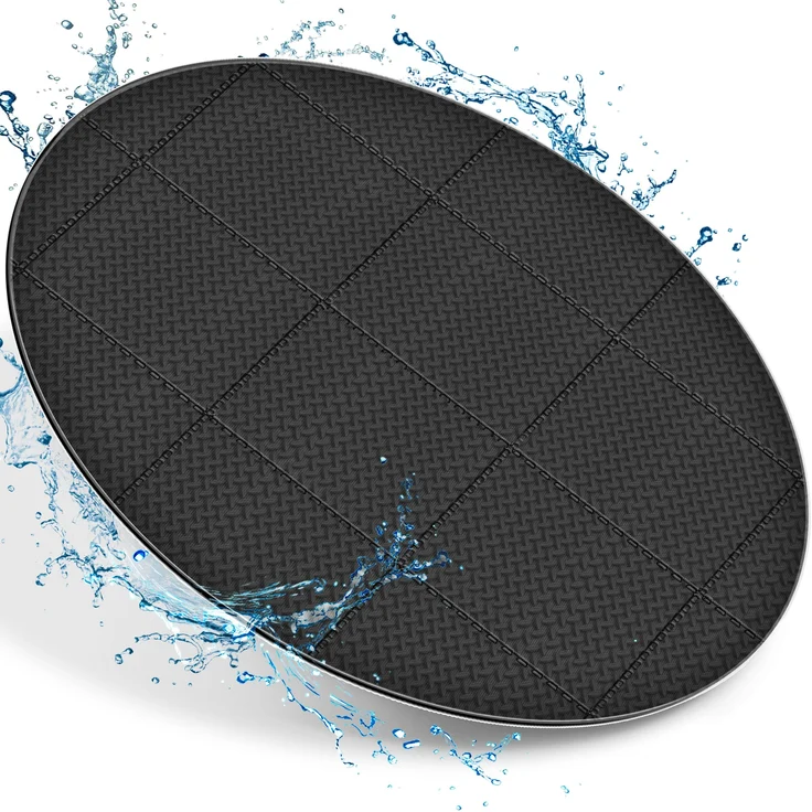 tillvex® Whirlpool Unterlage rund Schwarz 196 cm | Bodenmatte Poolunterlage Matte für Outdoor Whirlpools | Thermo Bodenschutzmatte Pool Untergrund | Bodenschutz Bodenplatte schützt & isoliert – Bild 6