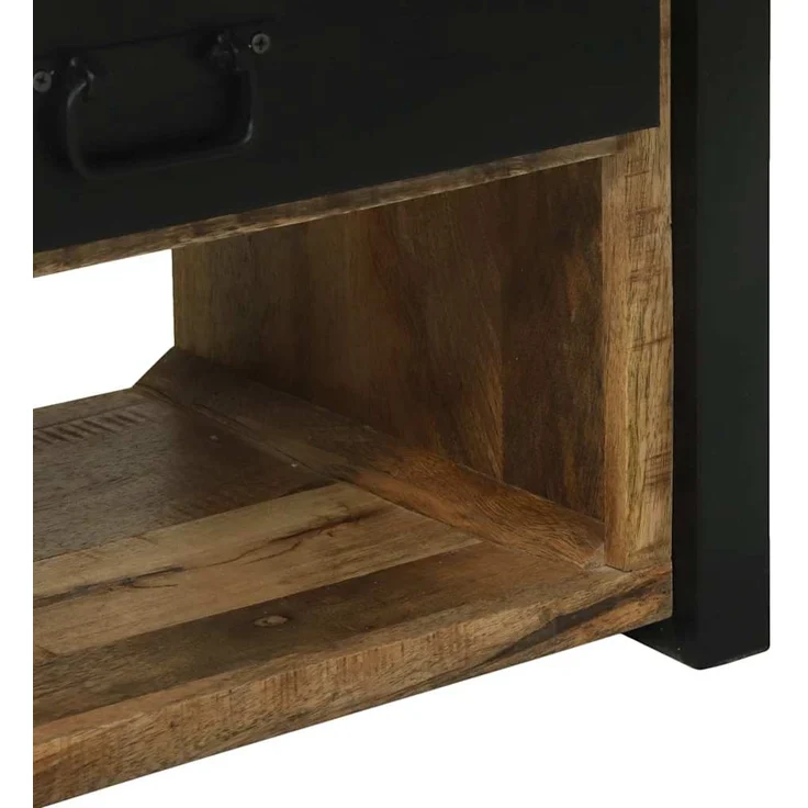 vidaXL Kleiderständer Braun 110 x 40 x 179 cm Massivholz Mango 4015963 – Bild 9