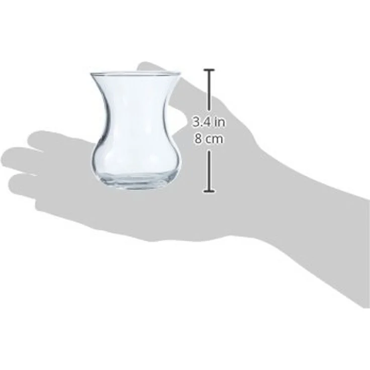 Pasabahce Teeglas Set 6 Teilig 42471 Glas 6 Personen Spülmaschinengeeignet Teegläser Service Heissgetränk Türkischer Tee für Genuss und Entspannung – Bild 3