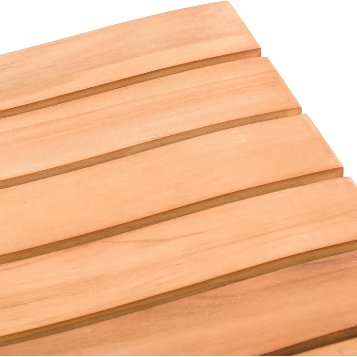 CLP Hocker Bibury Teakholz Sitzhocker Fußhocker wetterfest für Garten und Terrasse,teak – Bild 7