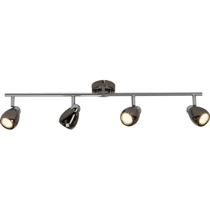 Brilliant Leuchten No. G21732-76 LED Spotrohr Milano GU10 4-flammig chrom schwarz