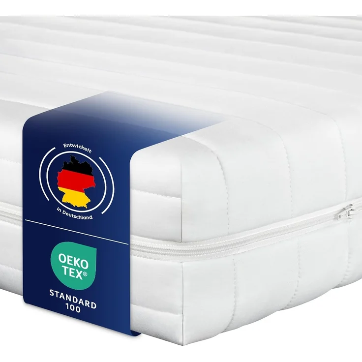 Träumegut24 - K12 Orthopädische 7-Zonen Kaltschaummatratze - Matratze Härtegrad H2 & H3 - Rollmatratze (180x200 cm, H2 & H3) – Bild 1