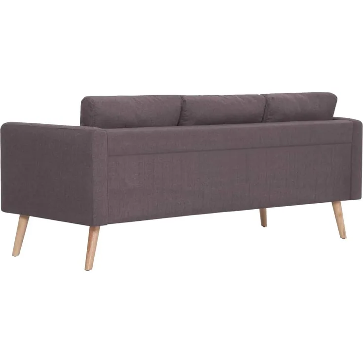 vidaXL 3-Sitzer-Sofa Stoff Taupe [281366]