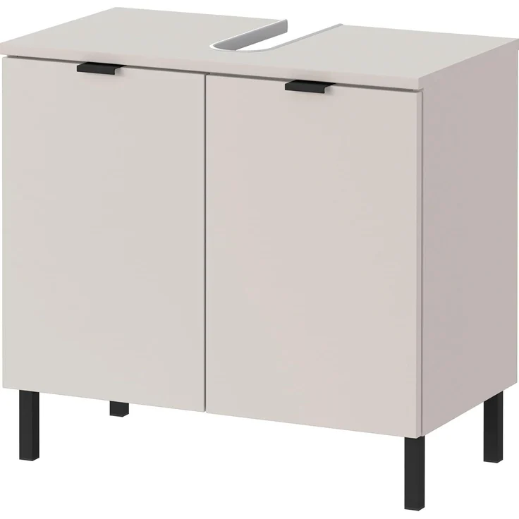 Germania Waschbeckenunterschrank GW-Arcena 1980-572, in Kaschmir, mit Metallfüßen, 60 x 56 x 34 cm (BxHxT) – Bild 1