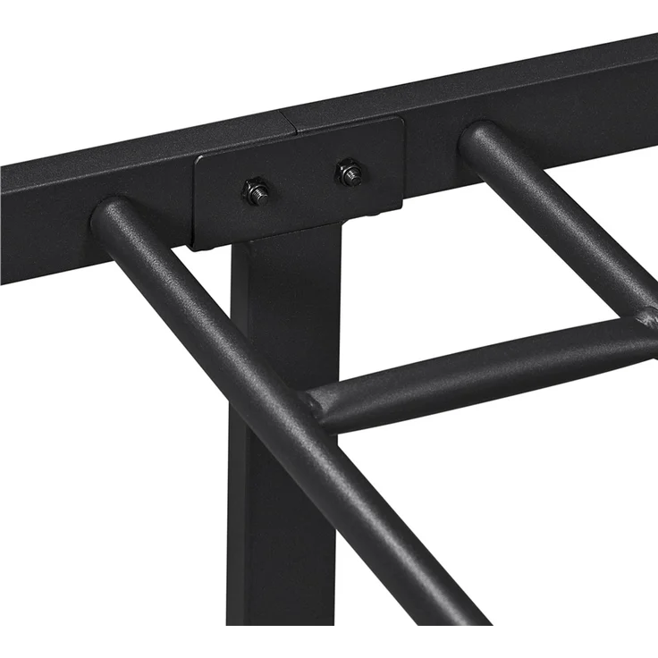 Yaheetech Metallbett mit Lattenrost, Wolkenmuster, Schwarz, 90x190 cm – Bild 6