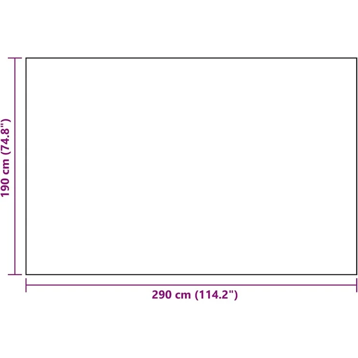 vidaXL Outdoor-Teppich ARAKIL Weiß und Schwarz 190x290 cm PP 368574 – Bild 5