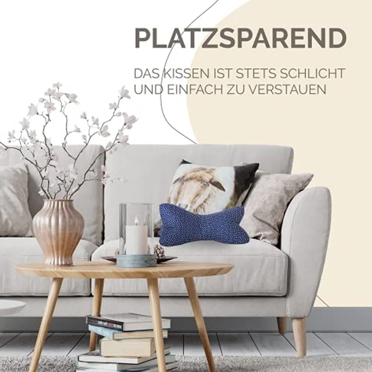 Original Dr. Berger Leseknochen 40 x 18 cm Miniherz Blau – Bild 4