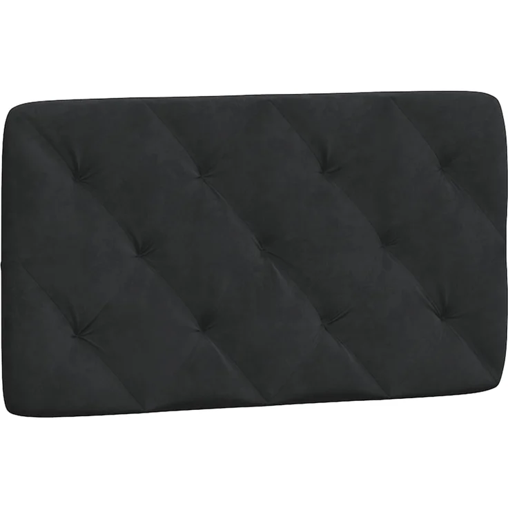 vidaXL Kopfteil-Kissen Schwarz 80 cm Samt 374704 – Bild 2