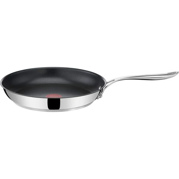 Jamie Oliver by Tefal Cook's Direct On Bratpfanne 24 cm, Antihaft, Induktionstauglich, Backofenfest, Edelstahl, Genieteter Griff, E3040444 – Bild 1