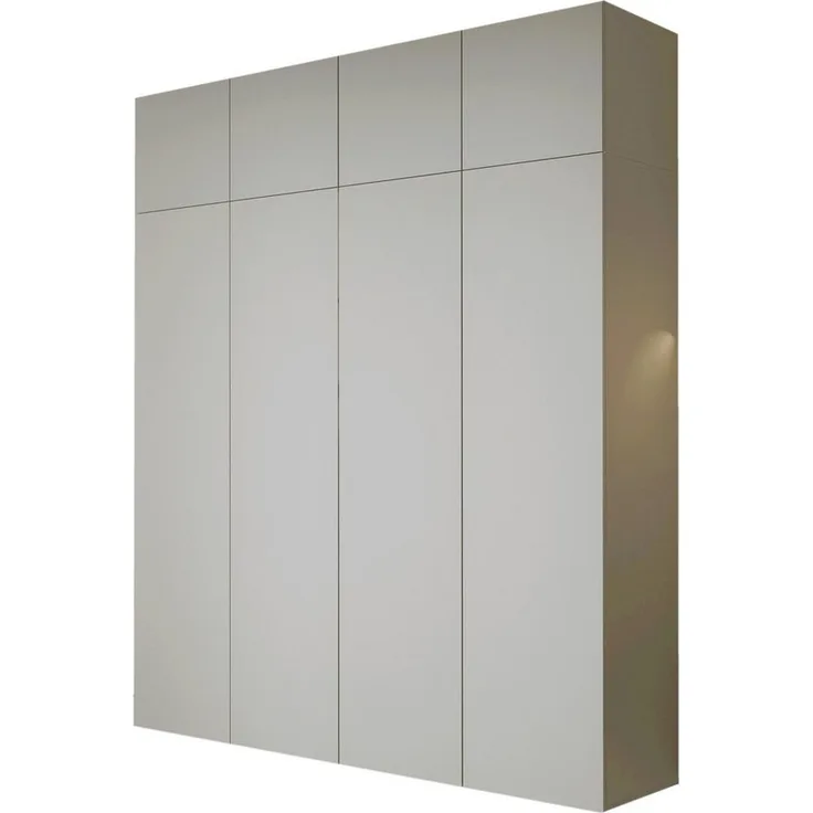 Compleo Kleiderschrank kaschmir oder eiche artisan, Aufsatz ols Option