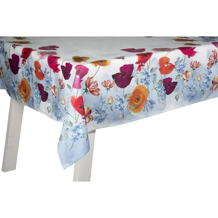 Pichler Tischdecke 130x130 cm Mohnblumen multicolor