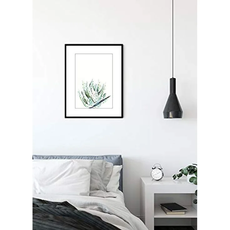 Komar Aloe Watercolor Wandbild, hochwertiges Poster mit seidenmatter Oberfläche, 30 x 40 cm, ohne Rahmen, MADE IN GERMANY – Bild 3