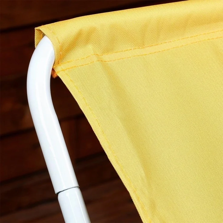 Vilde - Gartenliege Sonnenliege Klappbar - Sonnenliegen - Klappbare Garten Liege Gartenliegen Leicht - Strandliege Liegestuhl Balkon Balkonliege - Strandstuhl tragbar - gelb oange – Bild 8