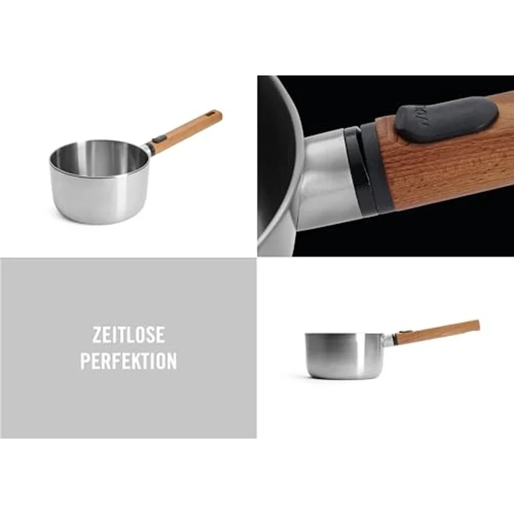 WOLL Milchtopf Logic Steel, Edelstahl 18/10 (1-tlg), 5-Schicht-Aufbau – Bild 2