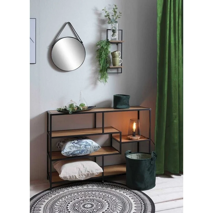 Gözze Vorhang Verdeckter Schlaufenschal MAGNUM, 135 x 245 cm, verdeckte Schlaufen, halbtransparent, Polyester, Tannengrün, Samtoptik – Bild 3