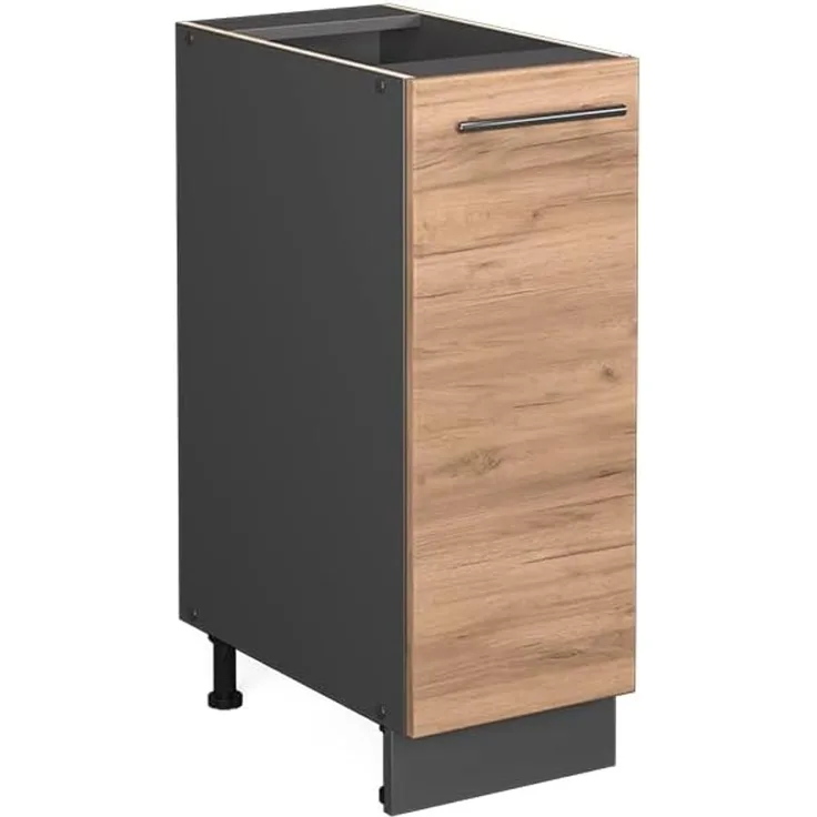 Apothekerschrank Fame-Line Goldkraft Eiche 30 cm ohne Arbeitsplatte Vicco