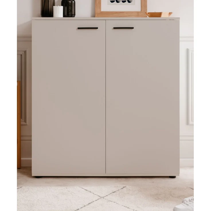 Schuhschrank Logu in Samt 100 x 110 cm – Bild 3