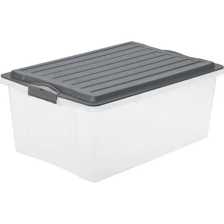 ROTHO Aufbewahrungsbox Compact Aufbewahrungsbox 38l mit Deckel, Kunststoff (PP) BPA-frei