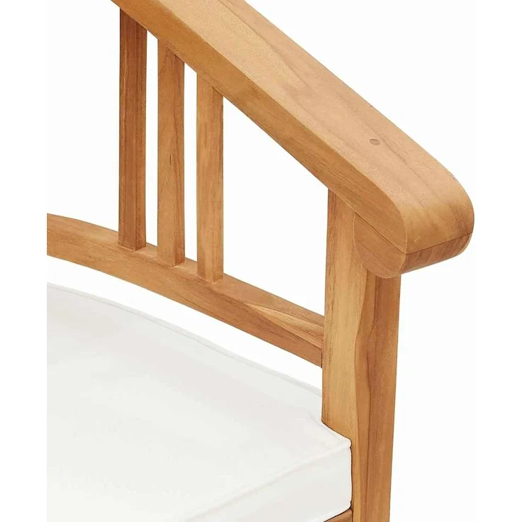 vidaXL Stuhl mit Kissen 2 pcs Braun 63 x 58 x 89 cm Massivholz Teak 42008384 – Bild 8
