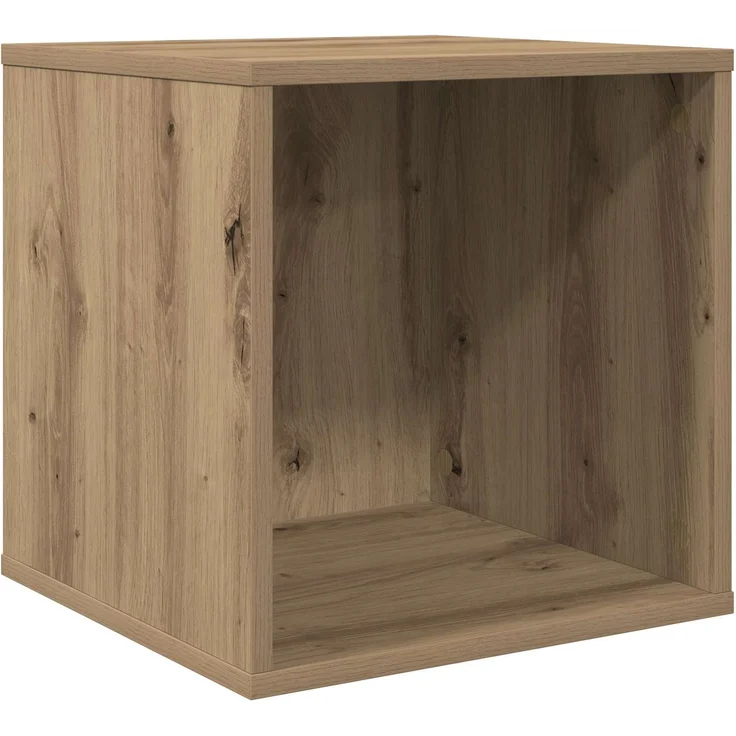vidaXL Vinyl Album Box Artisan-Eiche 37 x 36,5 x 38 cm Holzwerkstoff 8012856 – Bild 2