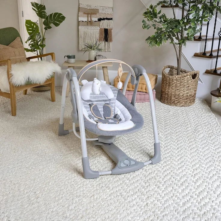 Ingenuity Tragbare Babyschaukel Swing'n'Go Bella Teddy – Bild 14