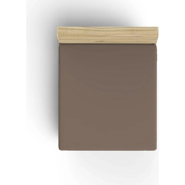 L'essentiel Maison 'Brown' Ranforce Queen Spannbettlaken (DE), Braun, 200+30 x 150 cm – Bild 1