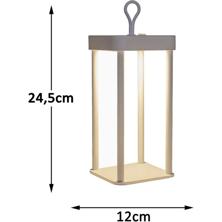 Coen Bakker Deco BV LED Außen-Tischleuchte Touch Tischlampe dimmbar mit Akku, In-/Outdoor, Touch-Funktion, LED fest verbaut, Kaltweiß, Warmweiß, Tageslichtweiß – Bild 3