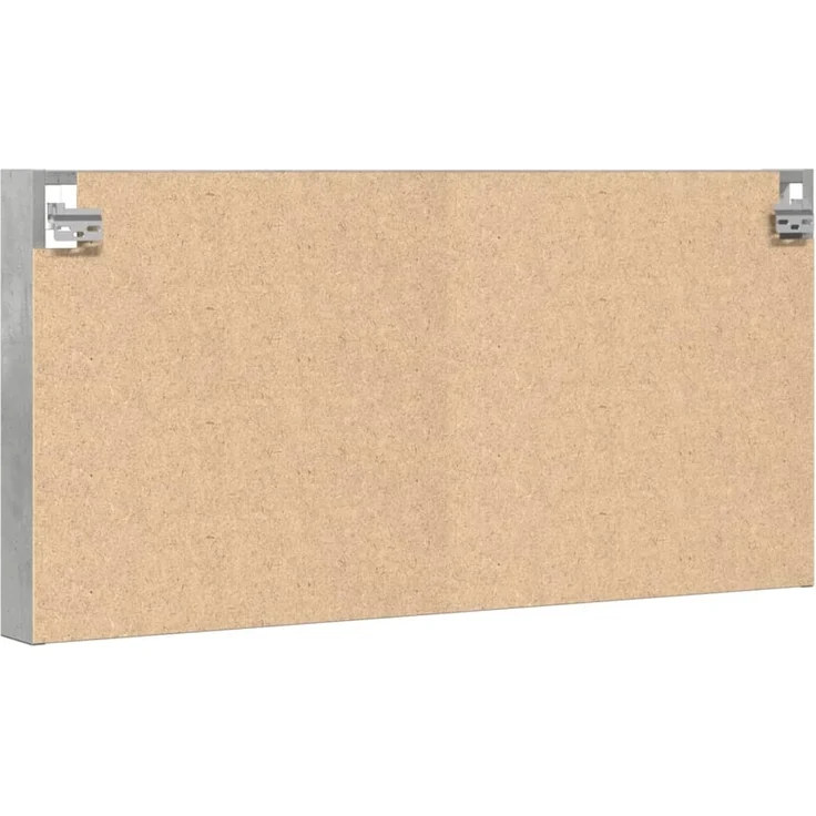 vidaXL Vitrinenschrank Betongrau 100x8,5x50 cm Holzwerkstoff 847950 – Bild 5