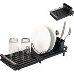 Geschirr-Abtropfgestell für 8 Teller & Besteck, ausziehbar 28-46,5 cm, Abtropfständer