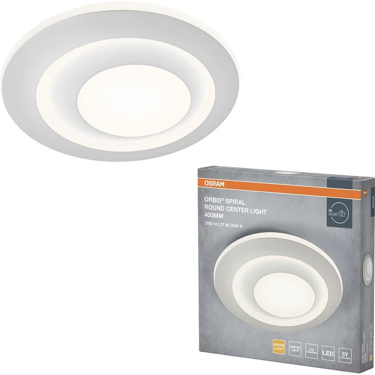 Osram LED Deckenleuchte Orbis Spiral Round weiß Ø 40 cm 27 W – Bild 4