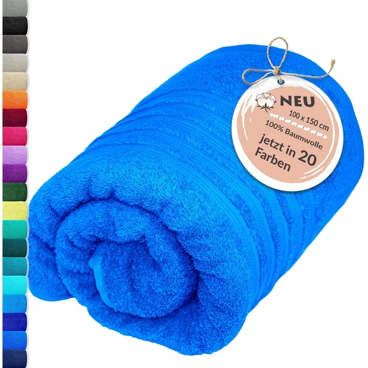 Lashuma Badetuch - XXL Handtuch London, Frottee (1-St), großes Badehandtuch - Duschtuch 100x150 cm für Damen & Herren